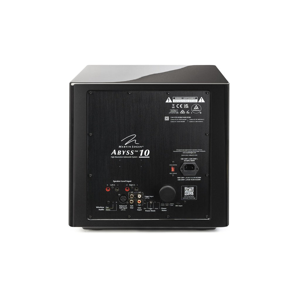 MartinLogan Abyss 10 Subwoofer- back
