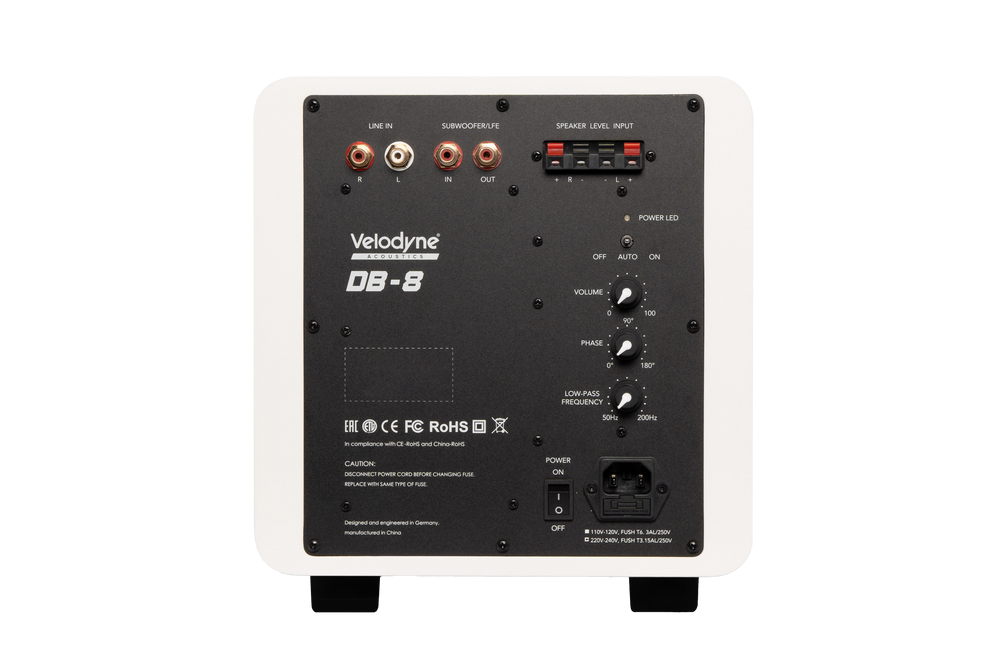 Velodyne Acoustics Deep Blue 8 Subwoofer-rear