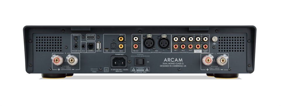 ARCAM A50 Signature Integrated Amplifier-black-rear