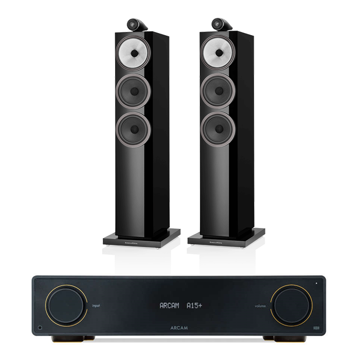 Arcam A15+ + Bowers and Wilkins 703 S3 inc cable