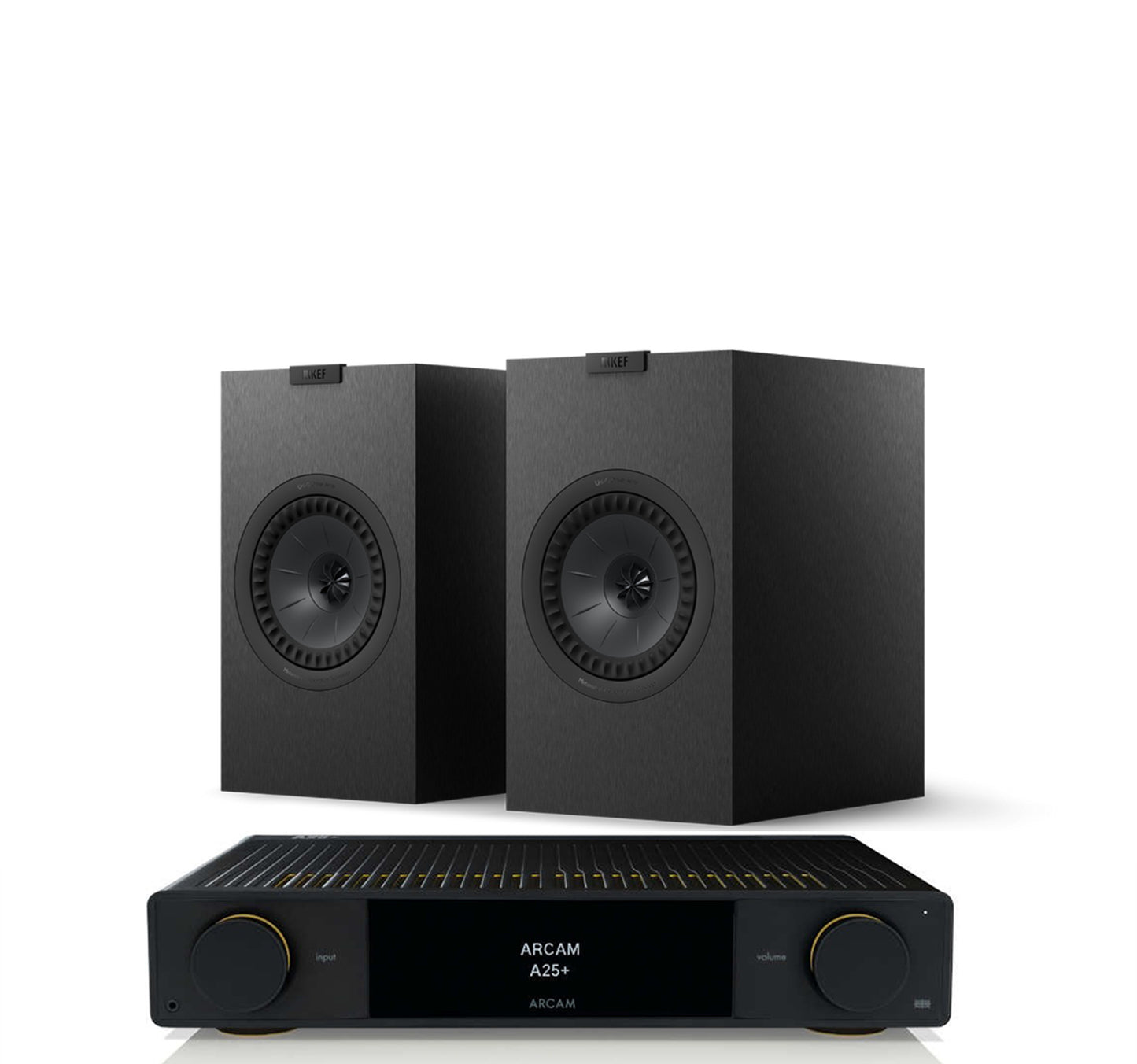 Arcam A25+ + KEF Q3 Meta inc Cable-front-lack