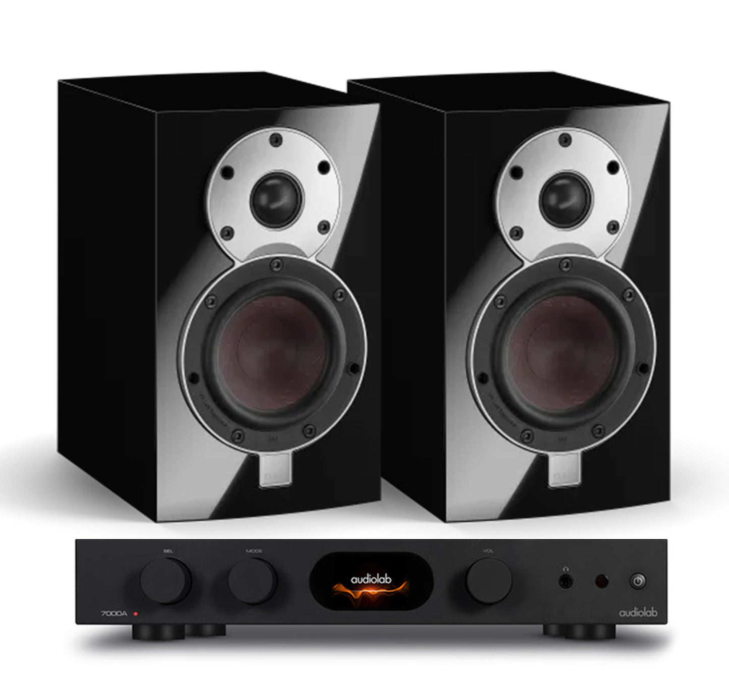 AudioLab 7000A + Dali Menuet inc Cable-black