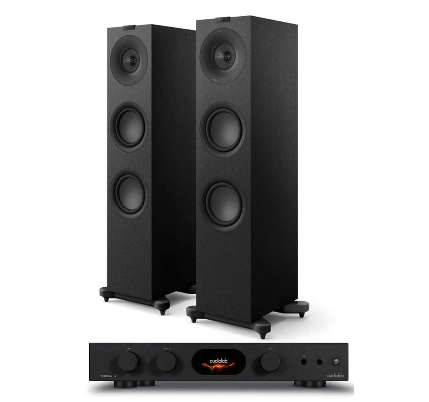AudioLab 7000A + KEF Q7 Meta inc Cable-black