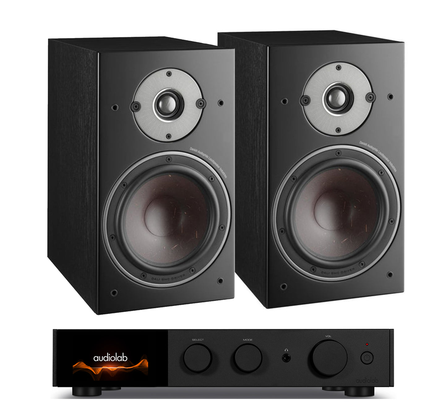 AudioLab 9000A + Dali Oberon 3 inc Cable-black