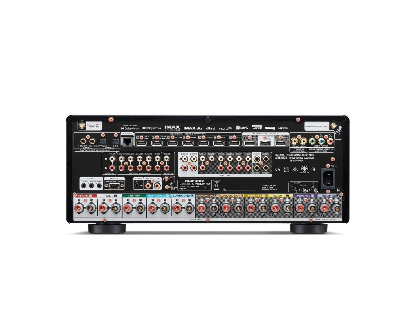 Marantz CINEMA 40 AV Receiver -rear