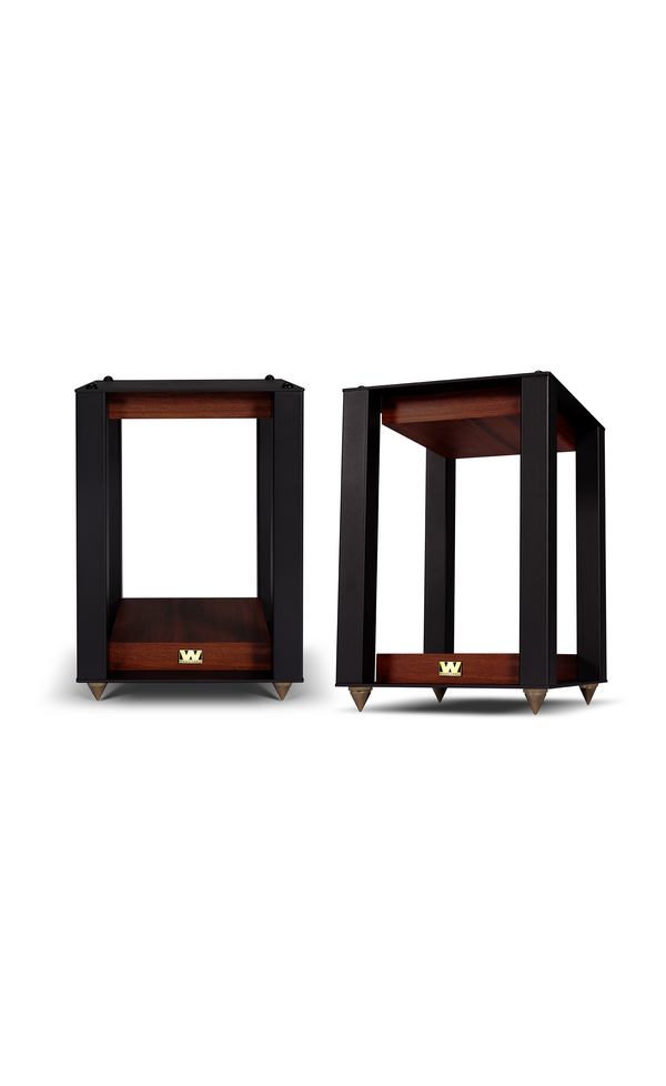 Wharfedale Linton Speaker Stands (Pair) mahogany