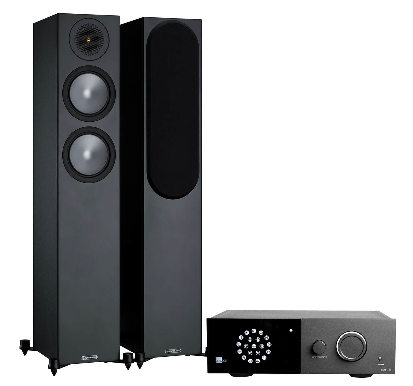 Lyngdorf 1120 + Monitor Audio Bronze 200 6G inc Cable-black