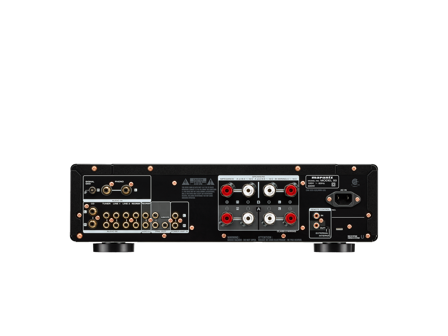 Marantz MODEL 50 - Premium Integrated Stereo Amp - black- back