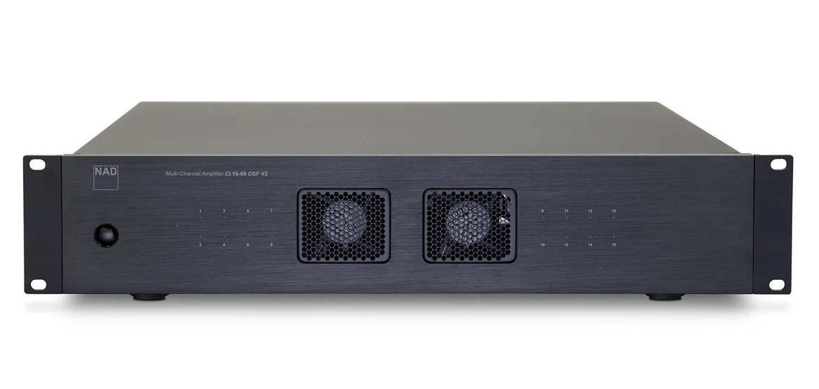 NAD CI 16-60 V2 Multi-Channel Amplifier-black front