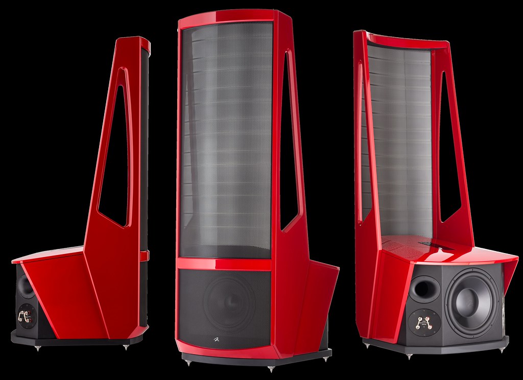 MartinLogan Neolith Floorstanding Speaker-Red-side-front-rear