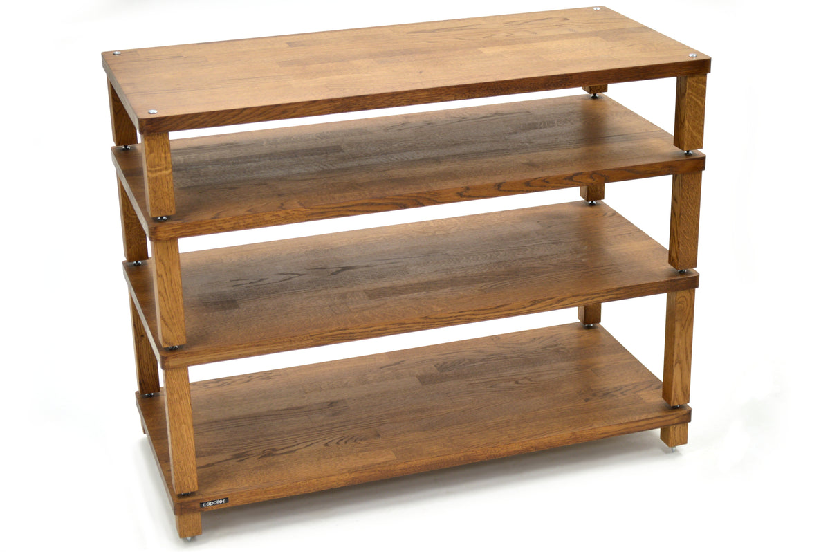 Atacama Apollo Podium 10 Dark Oak Modular HiFi & AV Rack