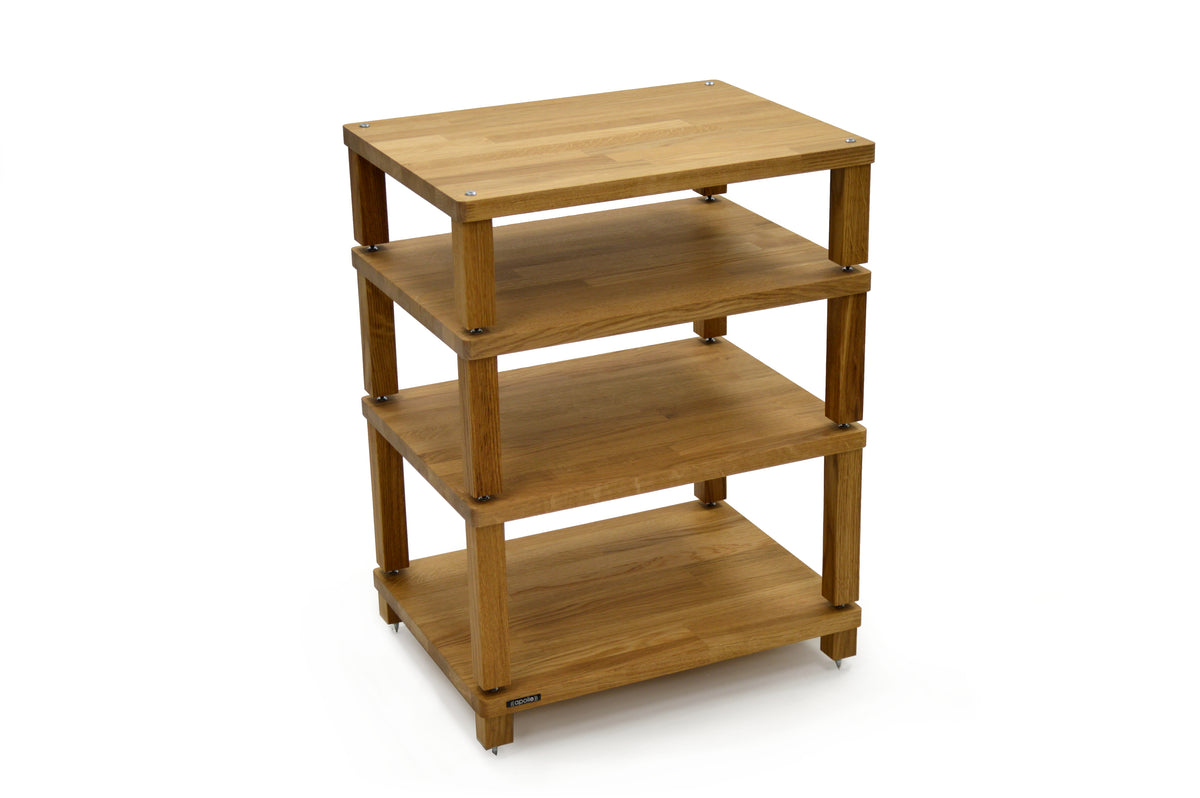 Atacama Apollo Podium 6 Natural Oak Modular HiFi Rack