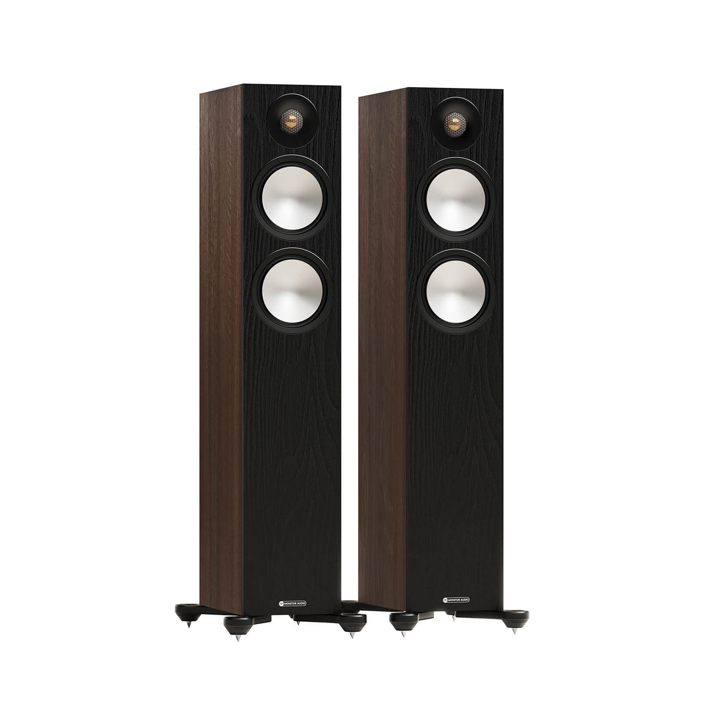 Monitor Audio Bronze 300 7G Floorstanding Speakers-walnut-front