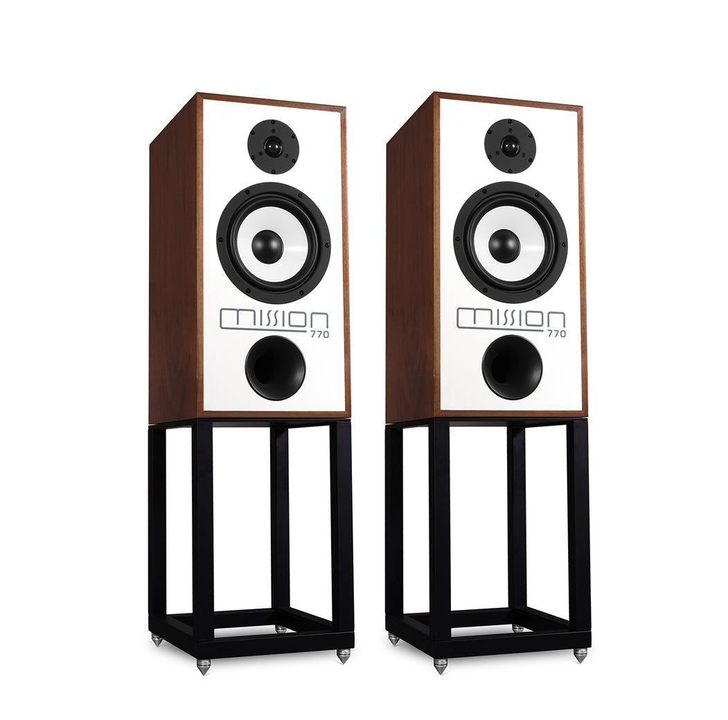 Mission 770 Bookshelf Speakers (Pair) with stands