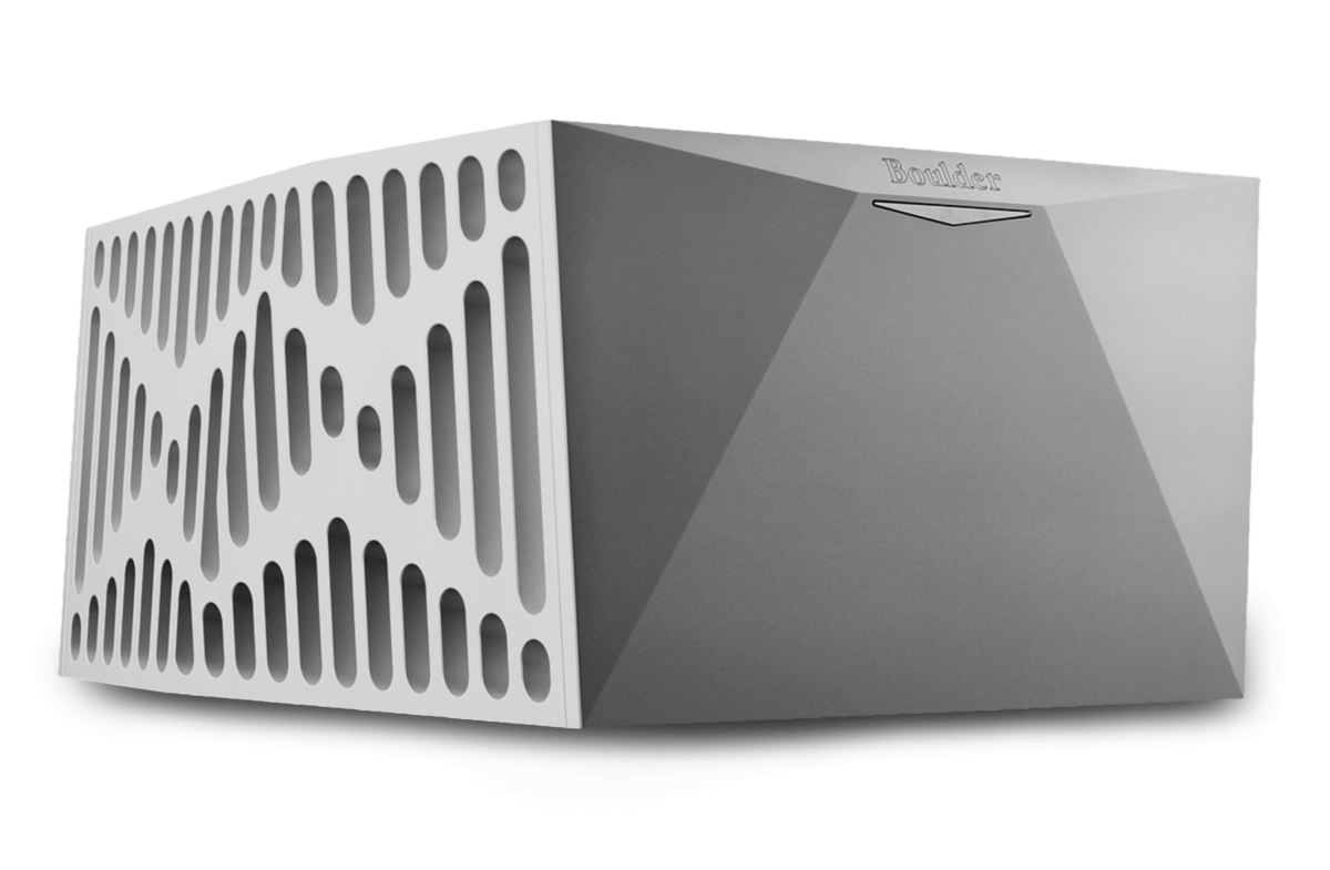 Boulder 3060 Stereo Power Amplifier-front-side-silver