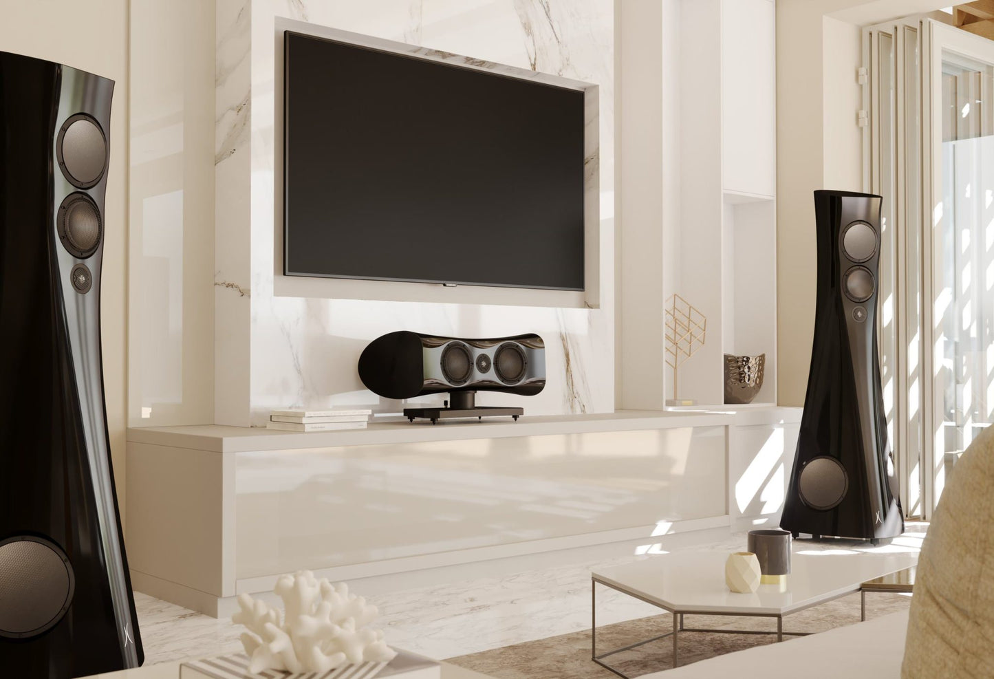 Estelon X Centro Diamond Mk II Centre Speaker in living room