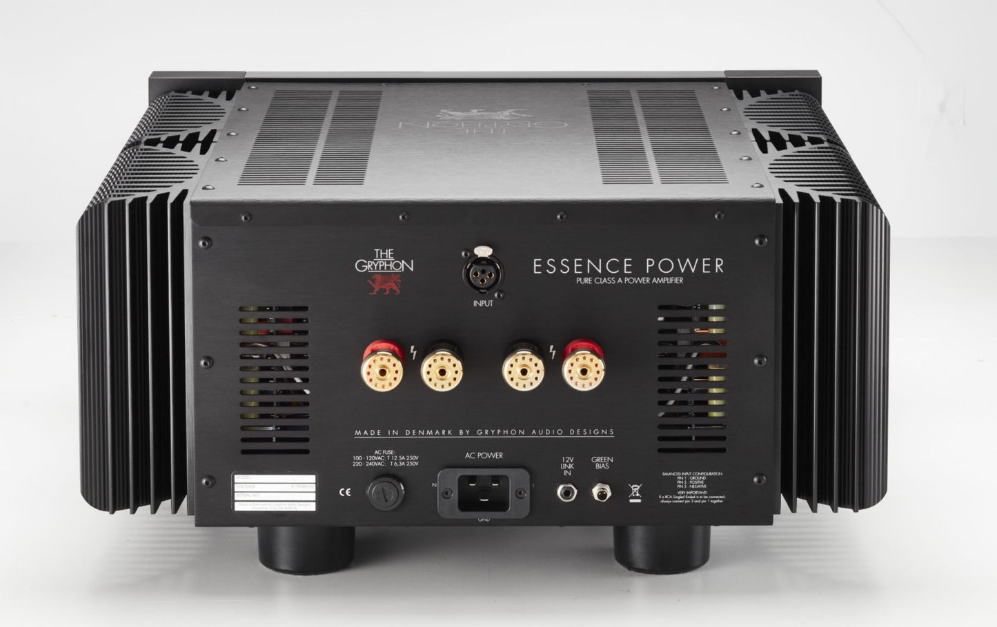 Gryphon Audio Essence Mono Power Amp back