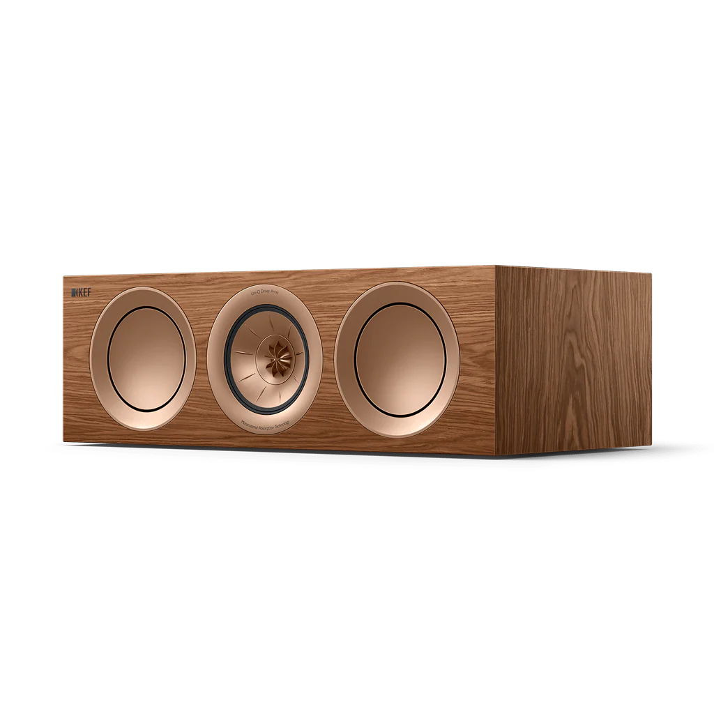 KEF R2 Meta Centre Channel Speaker - walnut