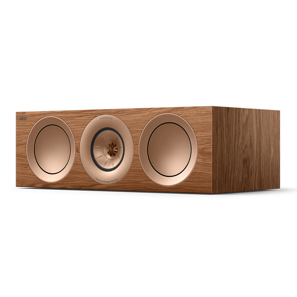 KEF R6 Meta Centre Channel Speaker - walnut