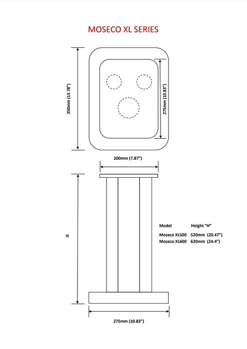 Atacama Moseco XL600 Speaker Stands