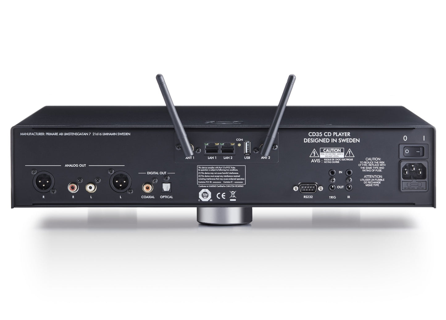 Primare CD35 Prisma – CD and network player back