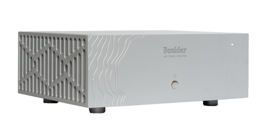 Boulder 1163 Stereo Power Amplifier -front-side-silver
