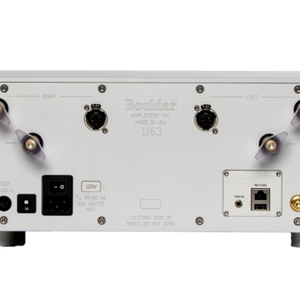 Boulder 1163 Stereo Power Amplifier -rear-side-silver
