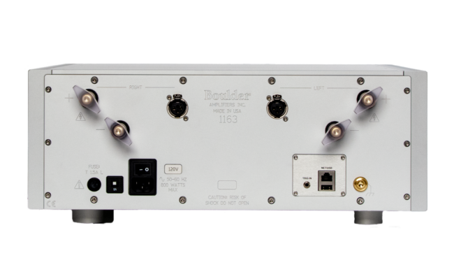 Boulder 1163 Stereo Power Amplifier -rear-side-silver