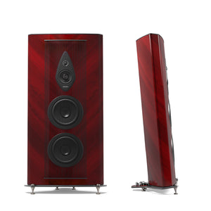 Sonus Faber Stradivari G2 Floorstanding Speaker -red-front-back