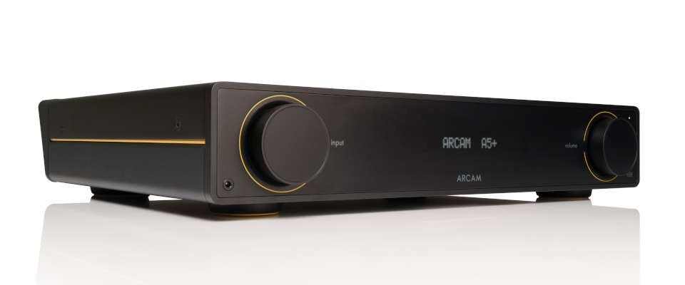 Arcam A5+ Integrated Amplifier with Bluetooth & Auracast-black-side