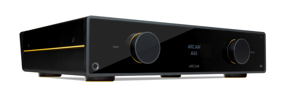 ARCAM A50 Signature Integrated Amplifier-right-tilt-front-black