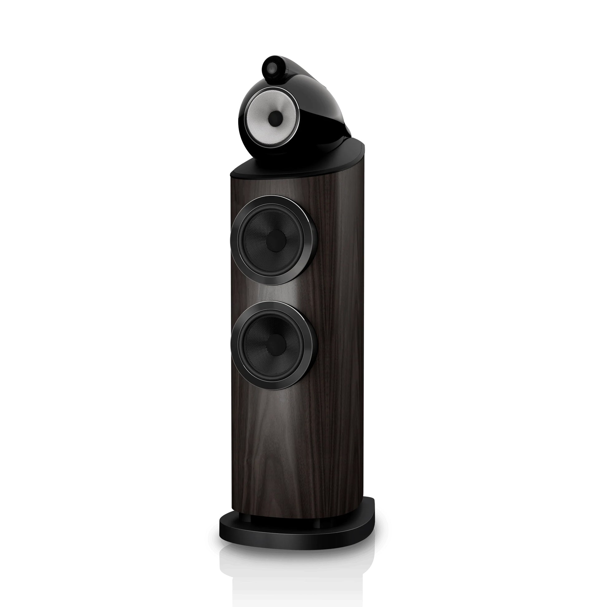 Bowers & Wilkins 803 D5 Floorstanding Speaker -front-dark -walnut