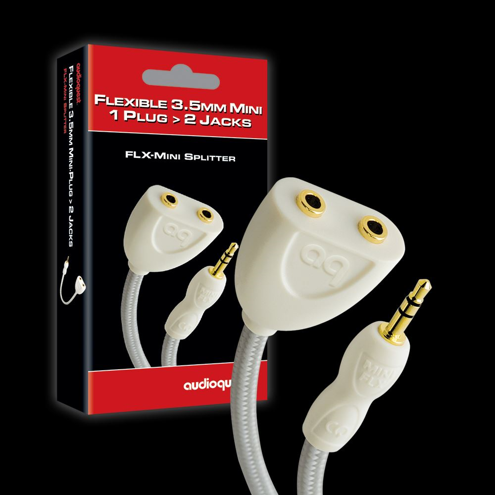 Audioquest FLX-Mini Splitter - Male Stereo 3.5mm 2 x Female Stereo 3.5mm Adaptor