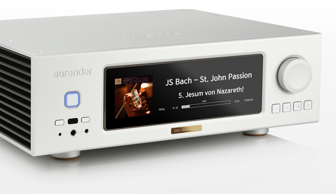Aurender A1 15th Anniversary Edition Analog Server/Streamer-front-white