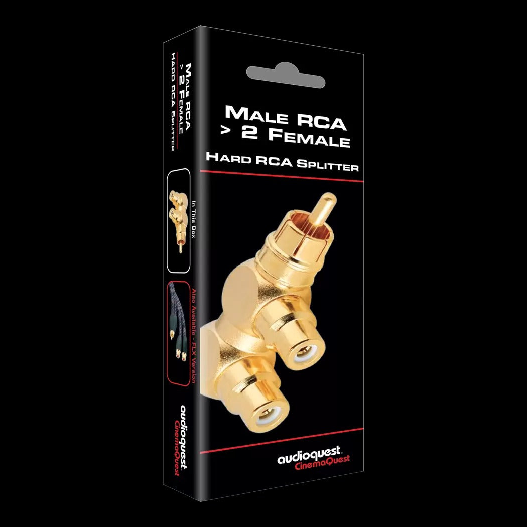 Audioquest Hard RCA Splitter - Male RCA to 2 Female RCA