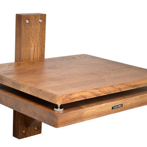 Atacama Apollo Atlas WM1 Wall Mount Shelf Module (Dark Oak)-with  ATLAS ISOPLINTH 1 ADD-ON SHELF MODULE