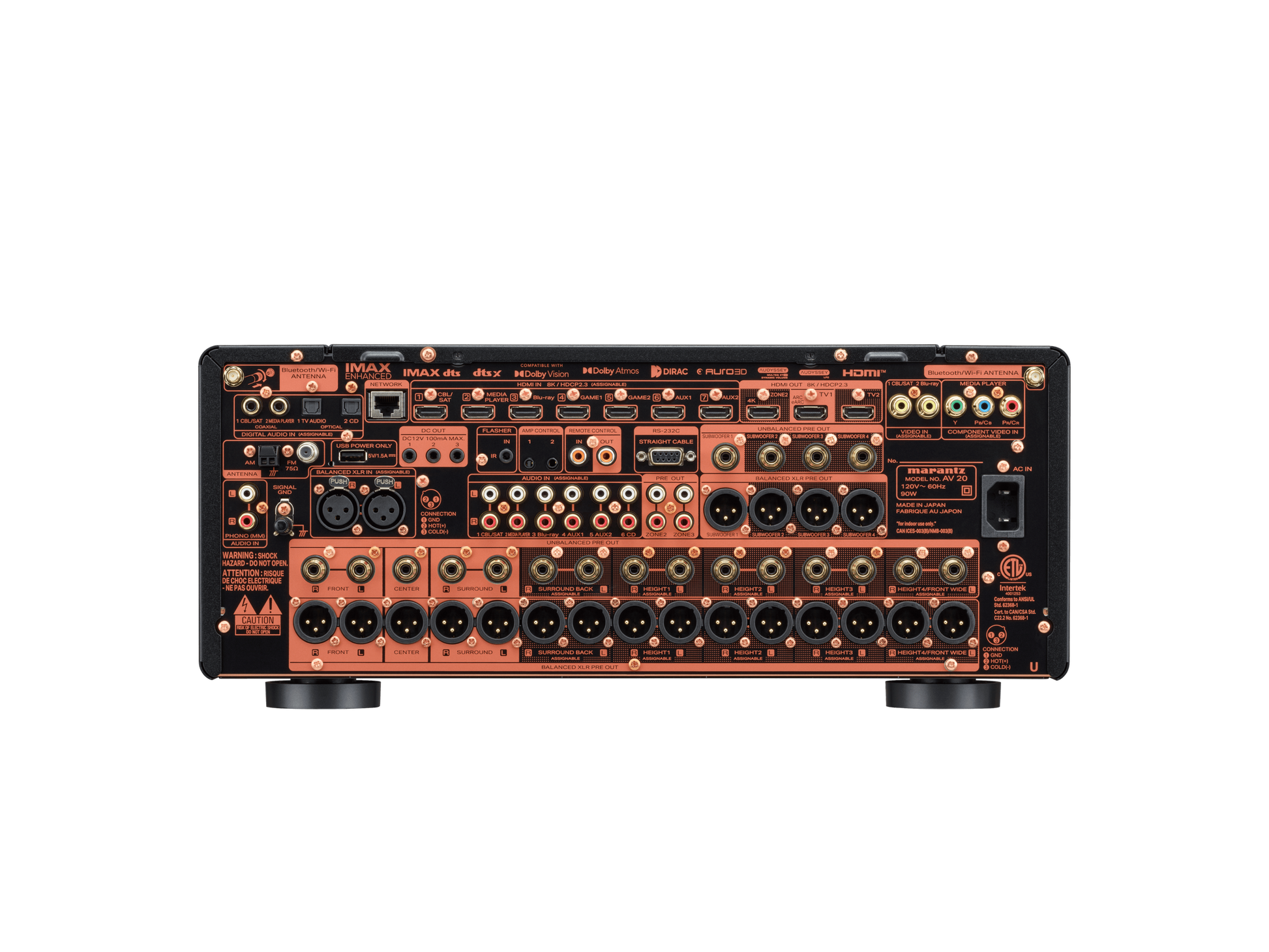 Marantz AV20 AV Processor-back