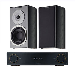 Arcam A15+ + Audiovector R1 Signature inc Cable-black-front