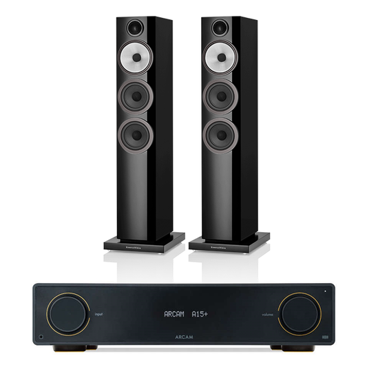 Arcam A15+ + Bowers & Wilkins 704 S3 inc cable