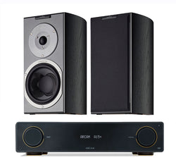Arcam A15+ + B&W 707 S3 inc Cable-black-front