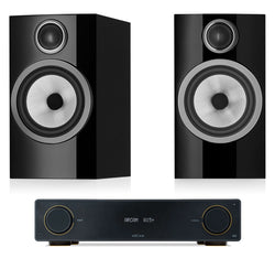 Arcam A15 + Bowers and Wilkins 706 S3 inc Cable-black-front