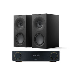 Arcam A15+ + KEF Q Concerto Meta inc Cable-front-black