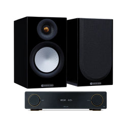 Arcam A15+ + Monitor Audio Silver 50 7G  inc Cable=front=black