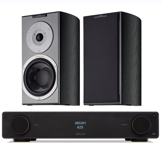 Arcam A25+ + Audiovector R1 Signature inc Cable-front-back