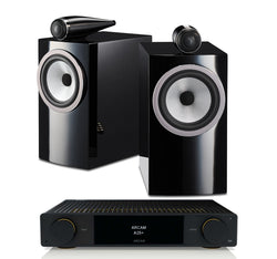 Arcam A25+ + Bowers and Wilkins 705 S3 inc Cable-front-black