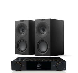 Arcam A25+ + KEF Q Concerto Meta inc Cable-front-black