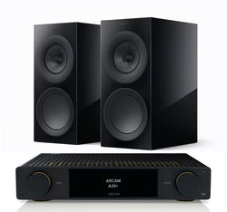 Arcam A25+ + KEF R3 Meta inc Cable-front-black