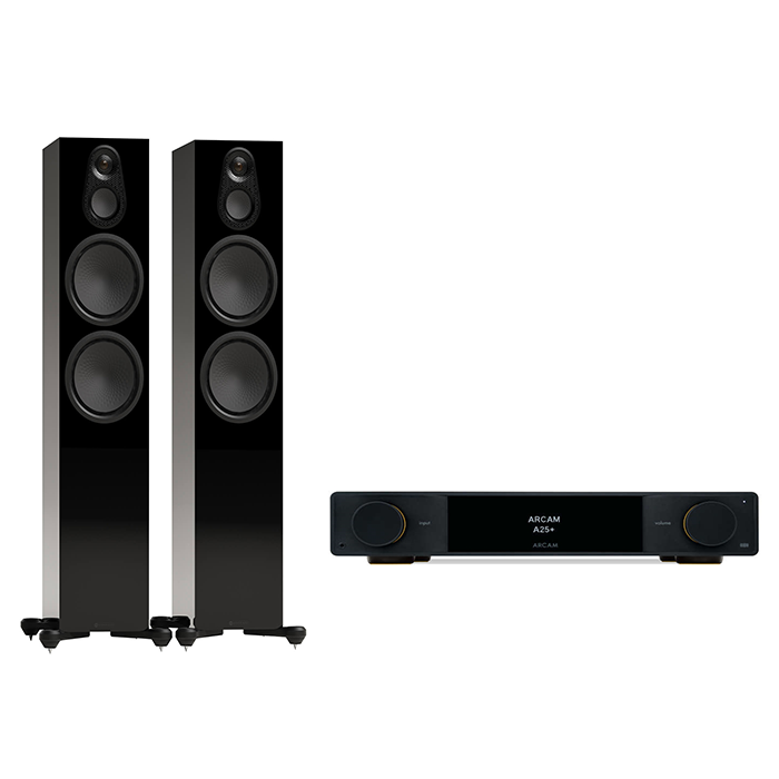 Arcam A25+ + Monitor Audio Silver 500 8G inc cable