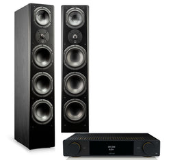 Arcam A25+ + SVS Prime Pinnacle inc Cable-black-front