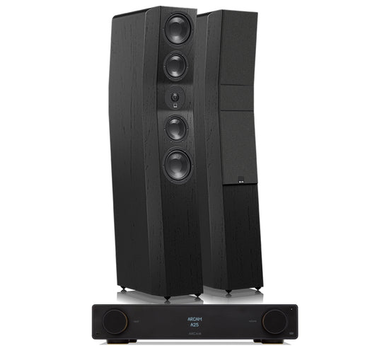 Arcam A25+ + SVS Ultra Evolution Tower inc Cable-front-black